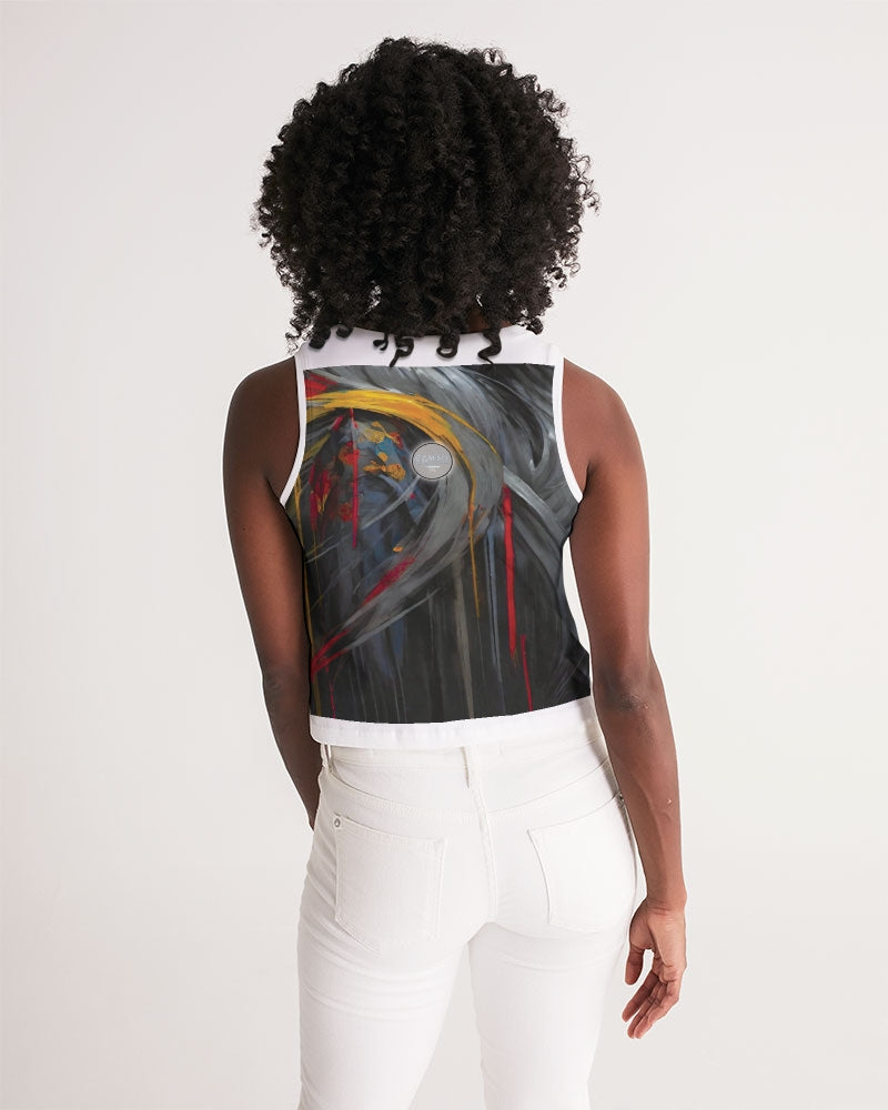 This is part three of a three part collection  Women's All-Over Print Cropped Tank