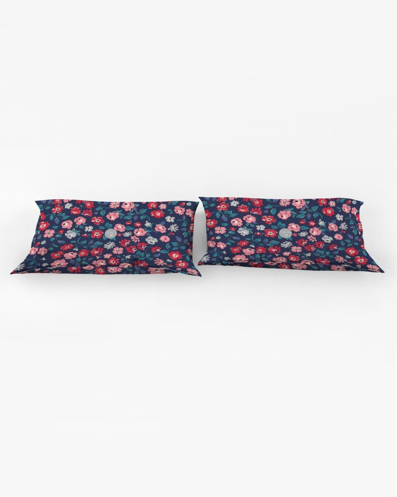 Midnight blue pretty glance.  King Pillow Case