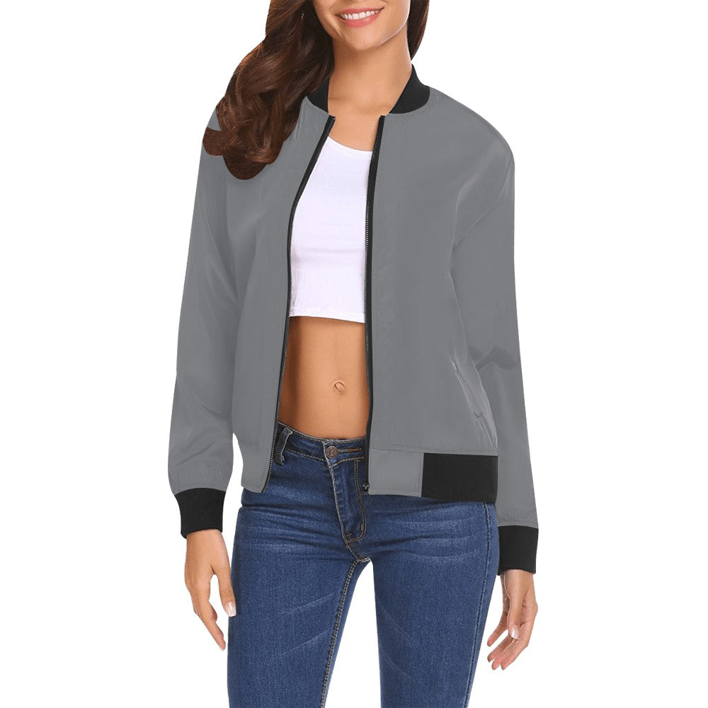 All Over Print Bomber Jacket for Women ( H19)