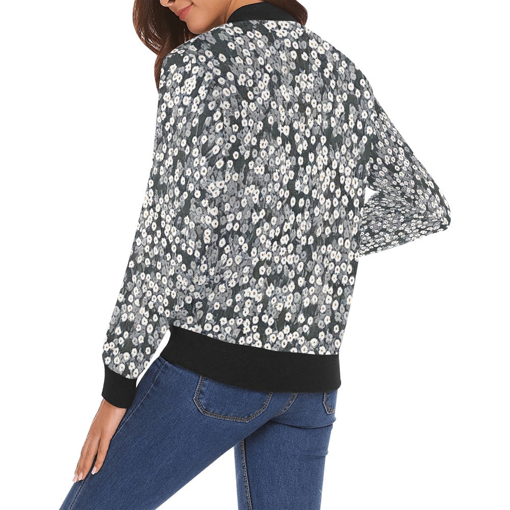 All Over Print Bomber Jacket for Women ( H19)