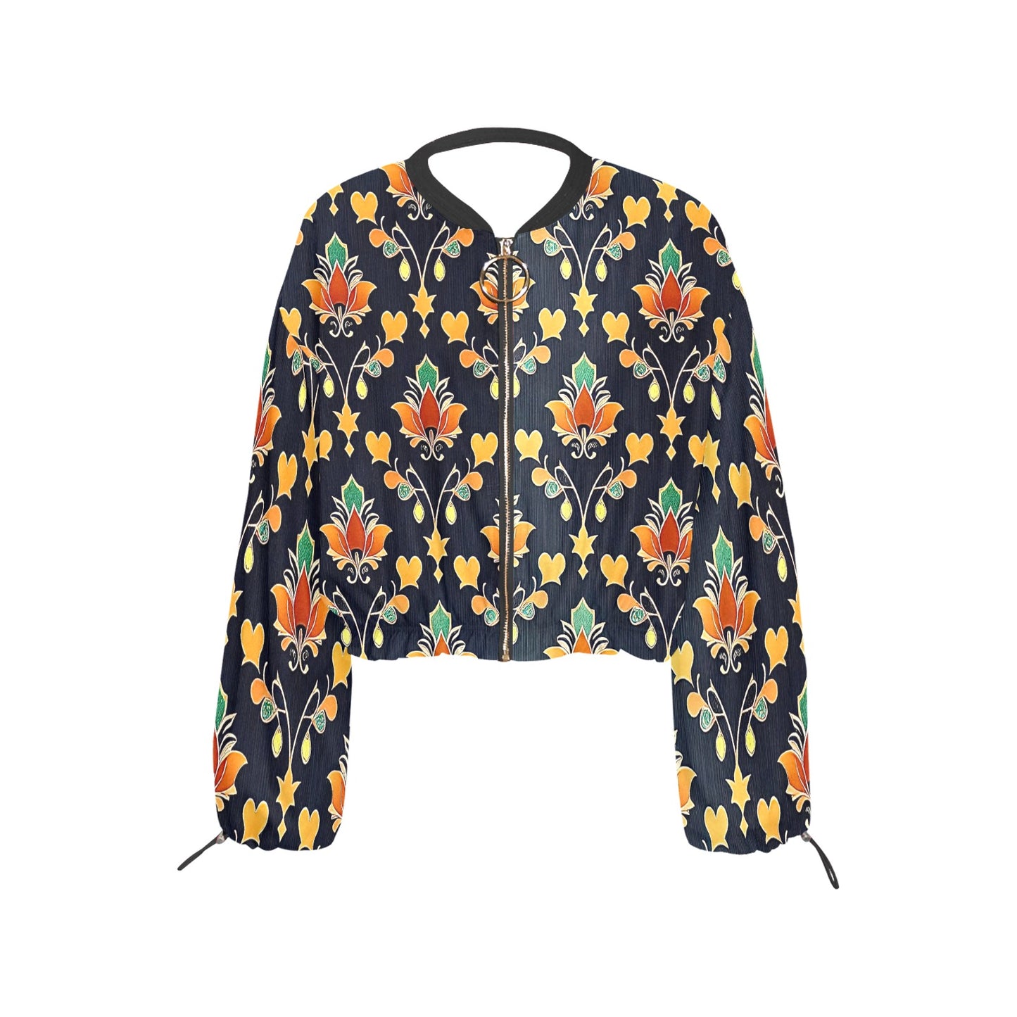 Women's Chiffon Cropped Jacket (Model H30)