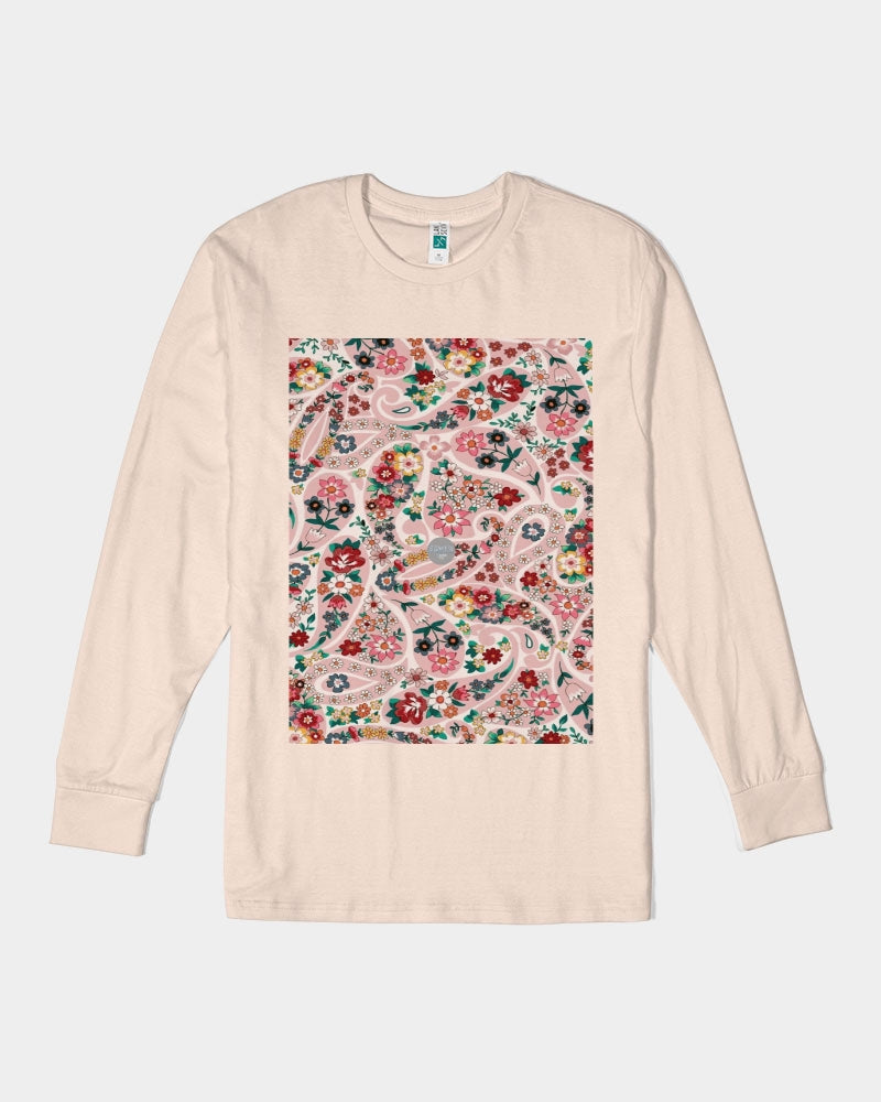 Pink abstract Pretty Sisters Unisex Long Sleeve Tee | Lane Seven