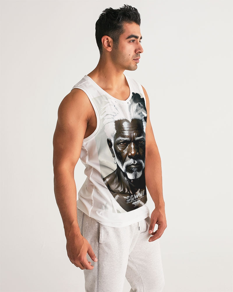 Black silver grey brother  Men's All-Over Print Sport Tank