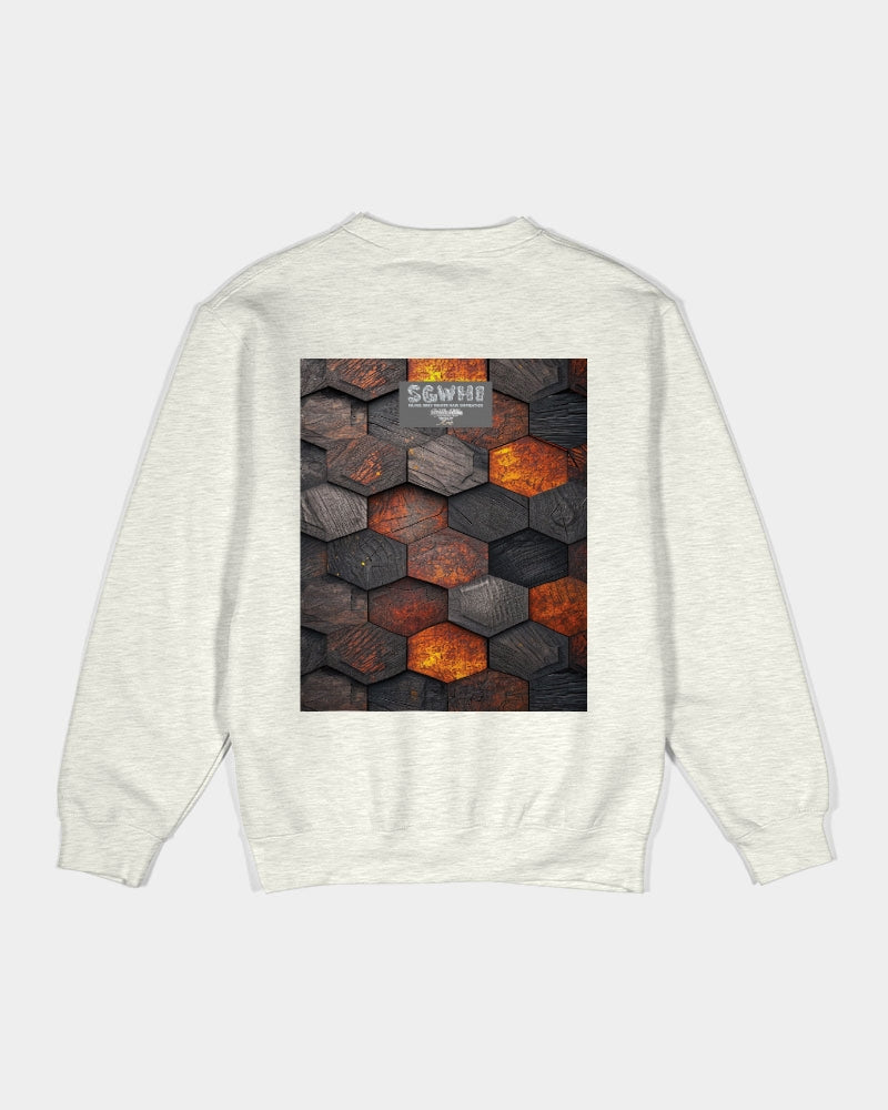 Cool stone hexagon patten 3D Unisex Premium Crewneck Sweatshirt | Lane Seven