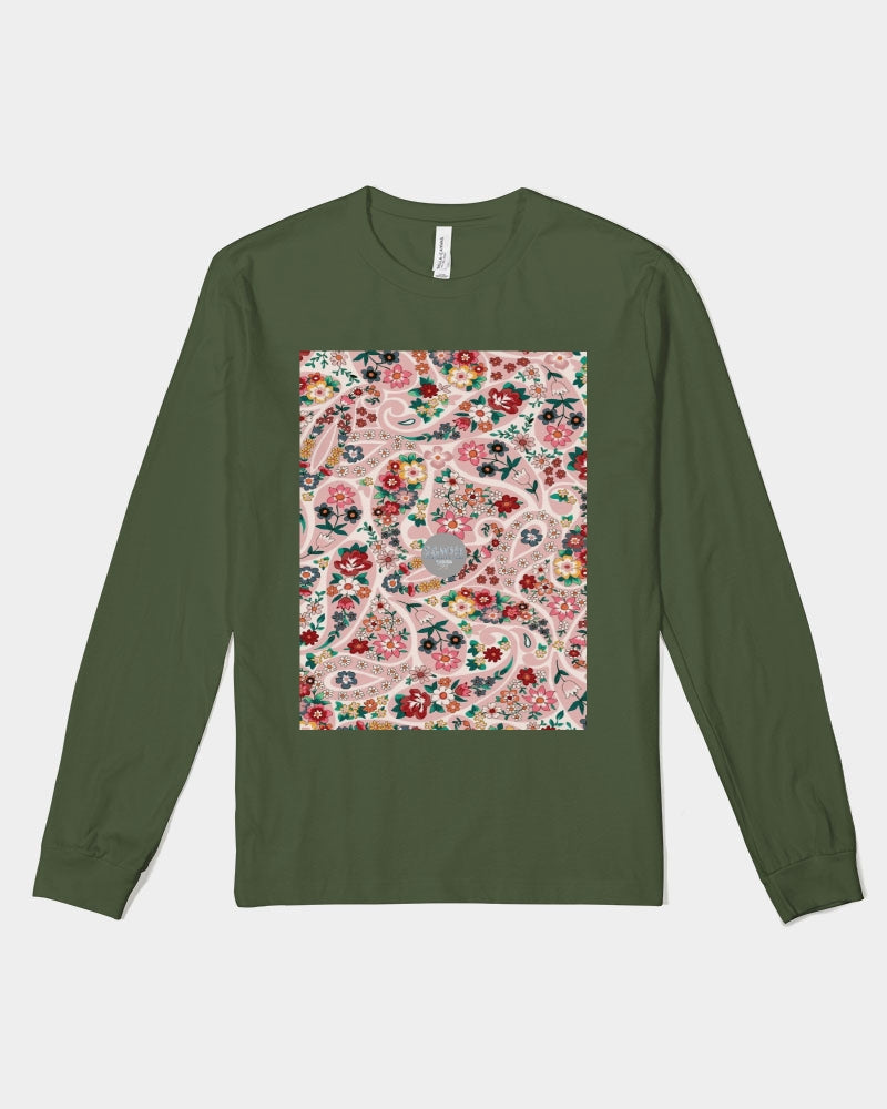 Pink abstract Pretty Sisters Unisex Jersey Long Sleeve Tee | Bella + Canvas