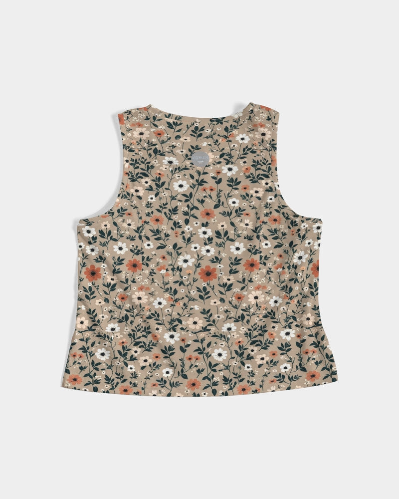 Busy and pretty Women's All-Over Print Cropped Tank