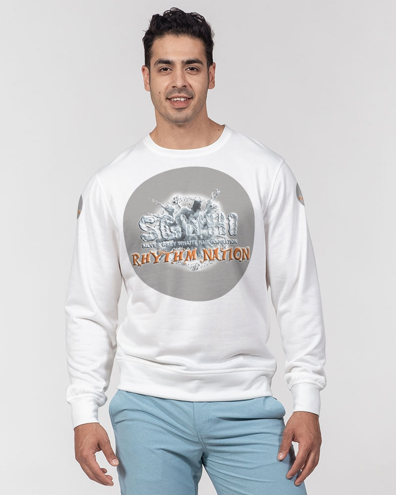 SGWHI Rhythm Nation & Mark Boyce Men's All-Over Print Classic French Terry Crewneck Pullover