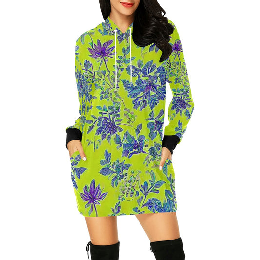 Women's All Over Print Hoodie Mini Dress (H27)