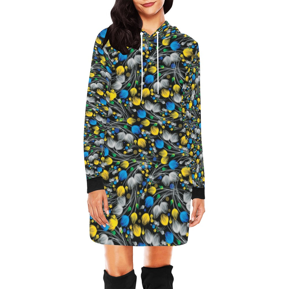 Women's All Over Print Hoodie Mini Dress (H27)