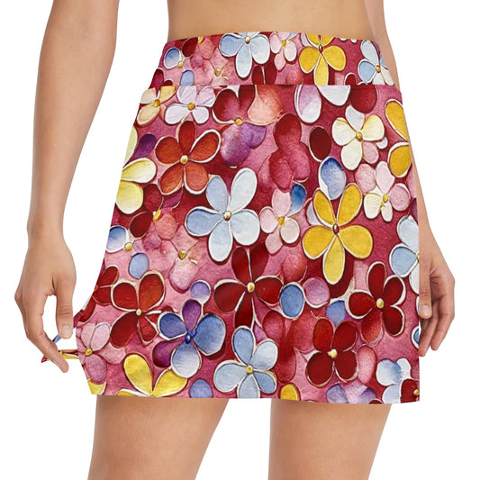 Women's Golf Skirt with Pocket (D64)