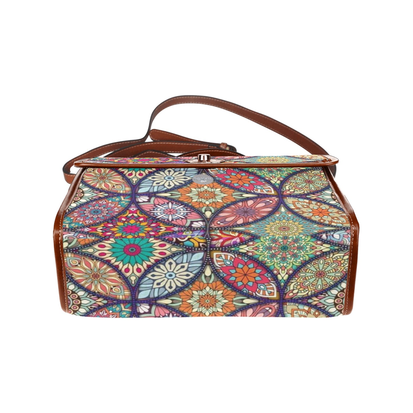 Waterproof Canvas Bag-Brown (All Over Print) (1641)