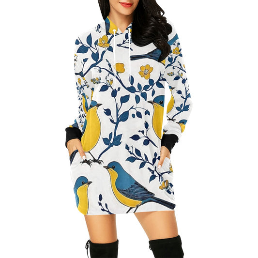 Women's All Over Print Hoodie Mini Dress (H27)