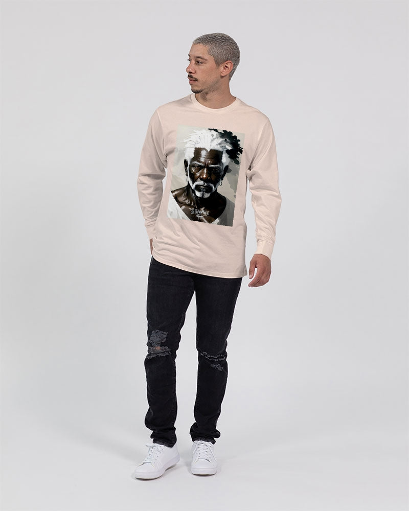 Black silver grey brother  Unisex Long Sleeve Tee | Lane Seven