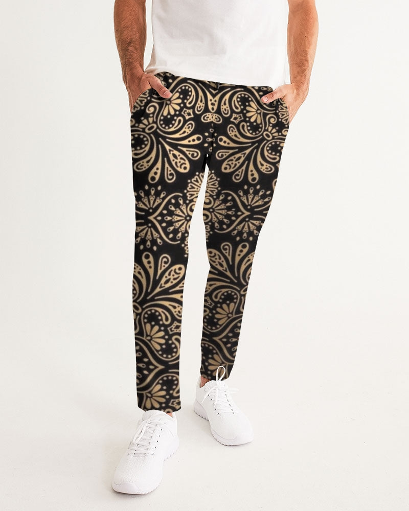 Man of Elegance Men's All-Over Print Joggers