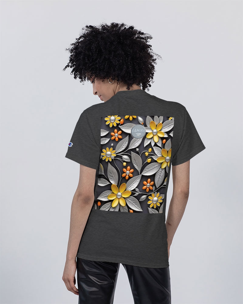 Sweet Silver Yellow Flower Grey Hair sister.[Part three] Unisex Tee | Champion