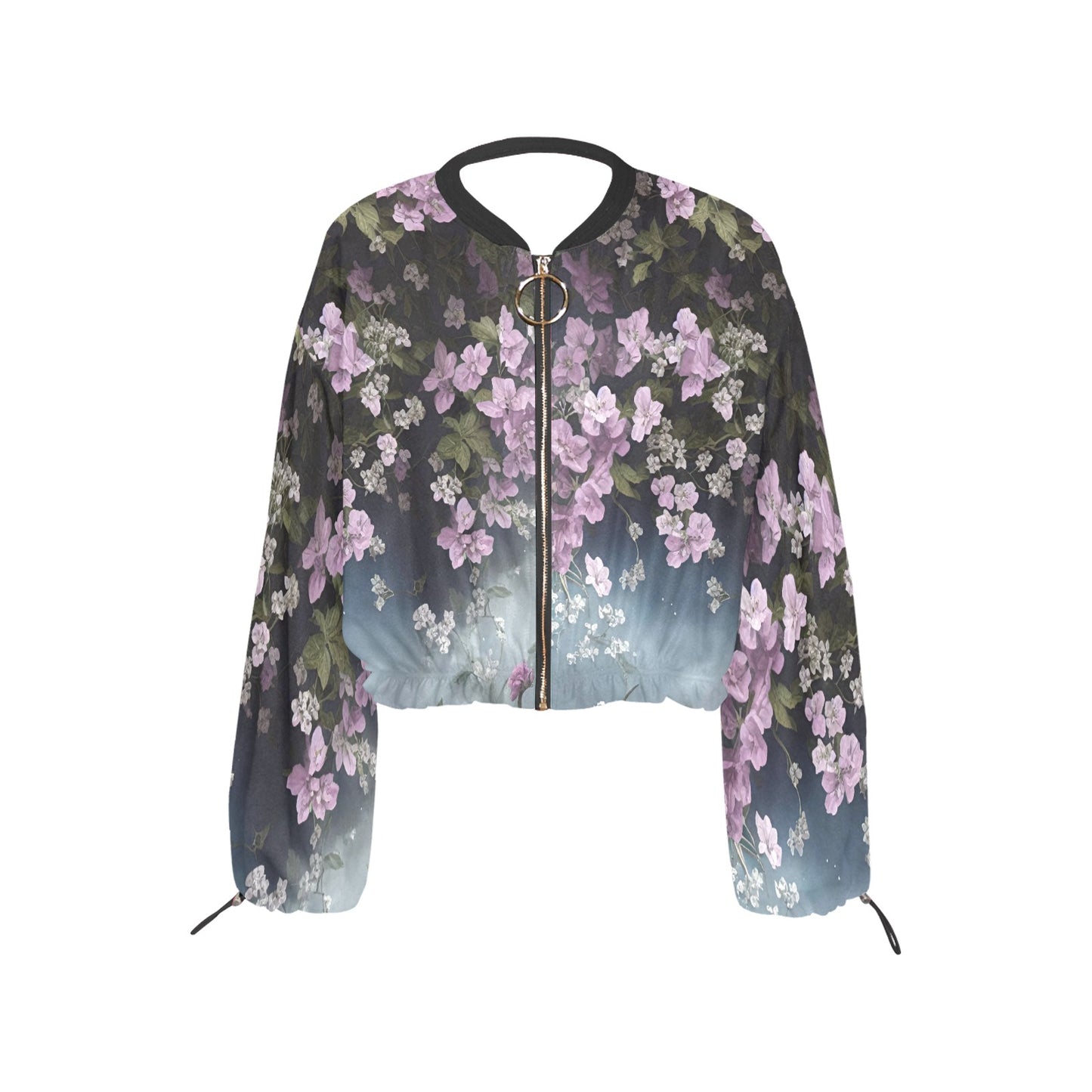 Women's Chiffon Cropped Jacket (Model H30)