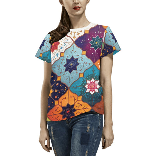 Women's All Over Print T-shirt (USA Size) (T40)