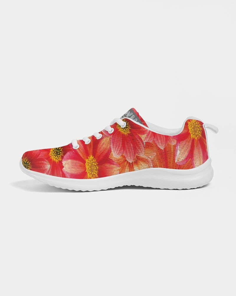 Beautiful blood orange flower design Women's Athletic Shoe