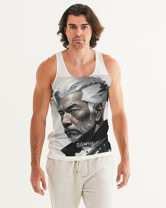 Handsome Asian brother pink painted portrait Men's All-Over Print Tank