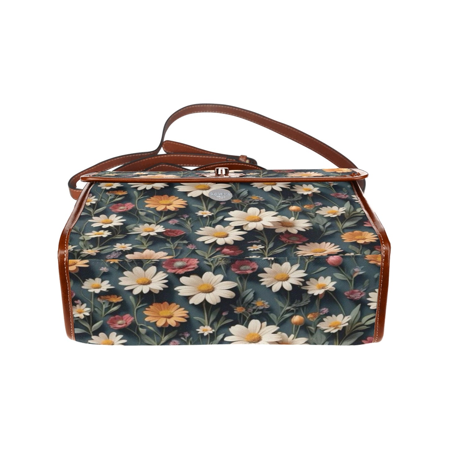 Waterproof Canvas Bag-Brown (All Over Print) (1641)