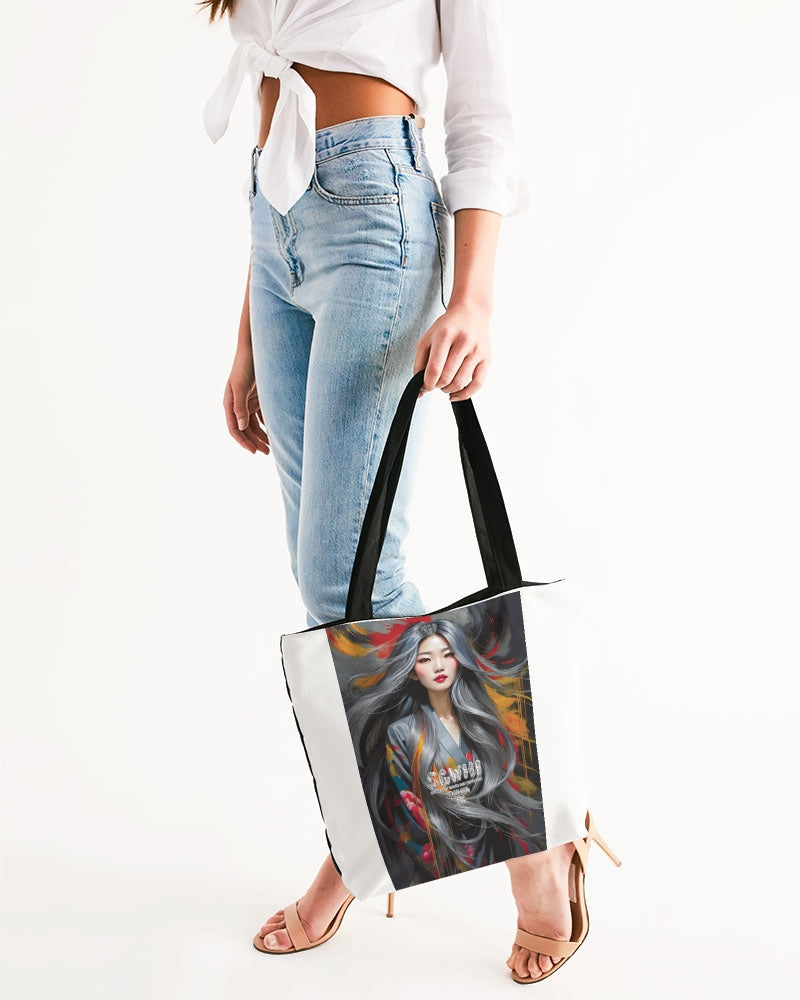 This is part three of a three part collection  Canvas Zip Tote