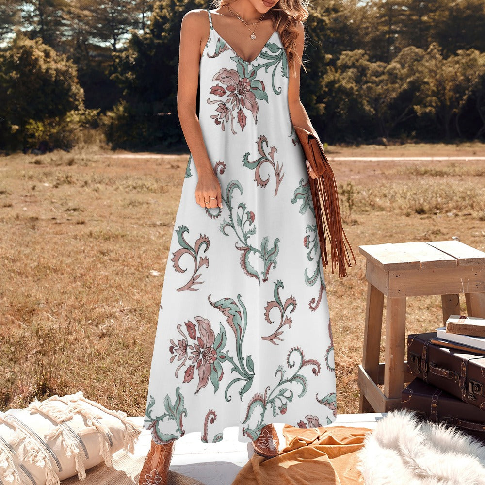 Sling Ankle Long Dress