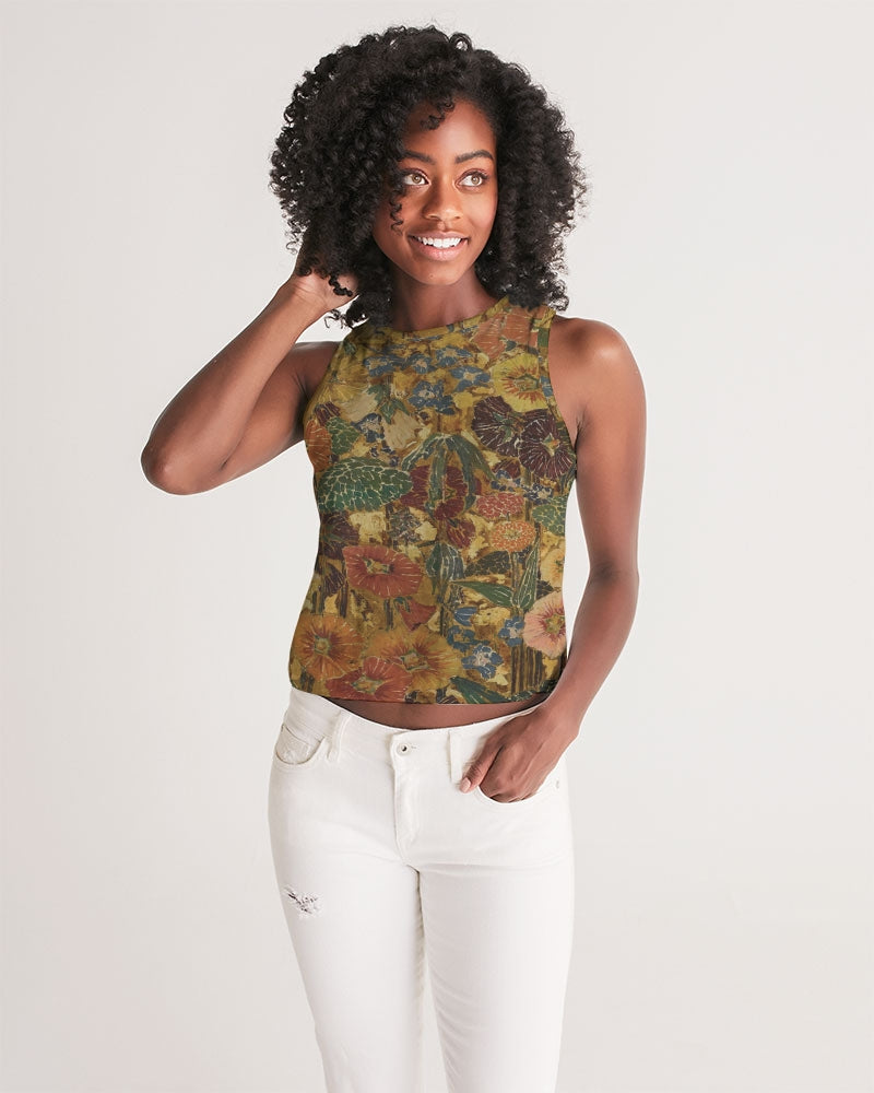 Autumn play Women's All-Over Print Cropped Tank