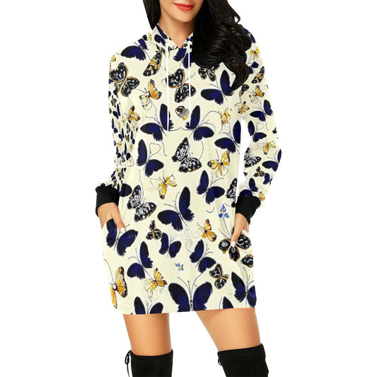 Women's All Over Print Hoodie Mini Dress (H27)