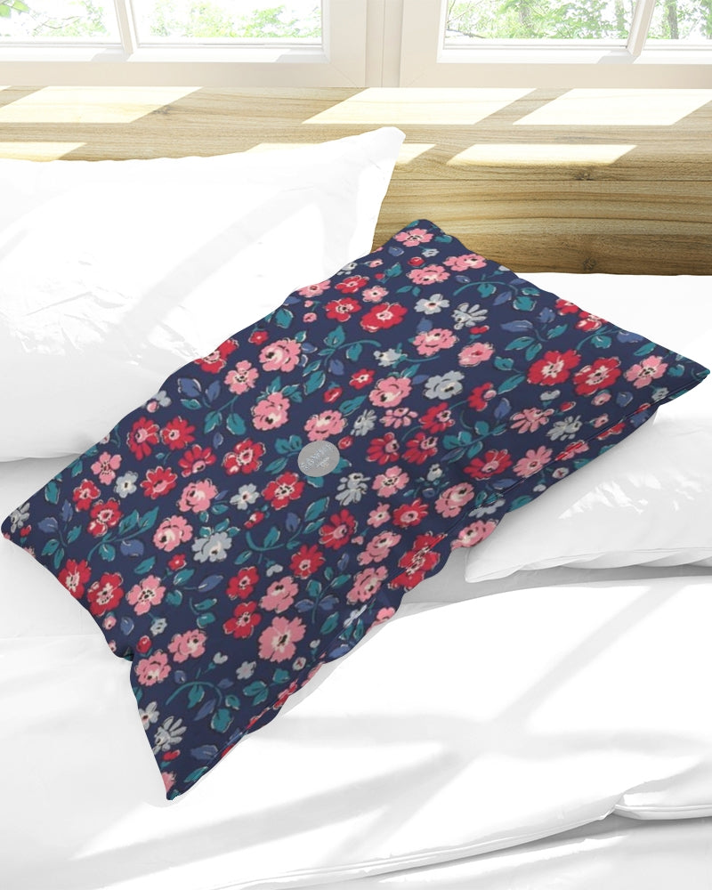 Midnight blue pretty glance.  Queen Pillow Case