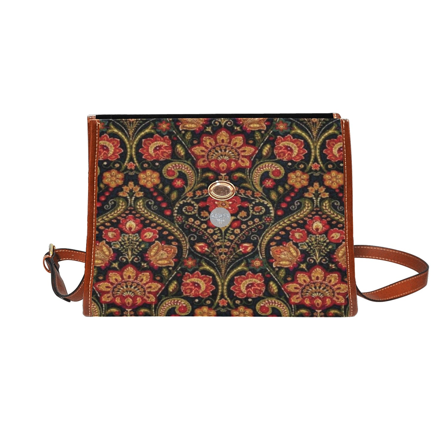 Waterproof Canvas Bag-Brown (All Over Print) (1641)