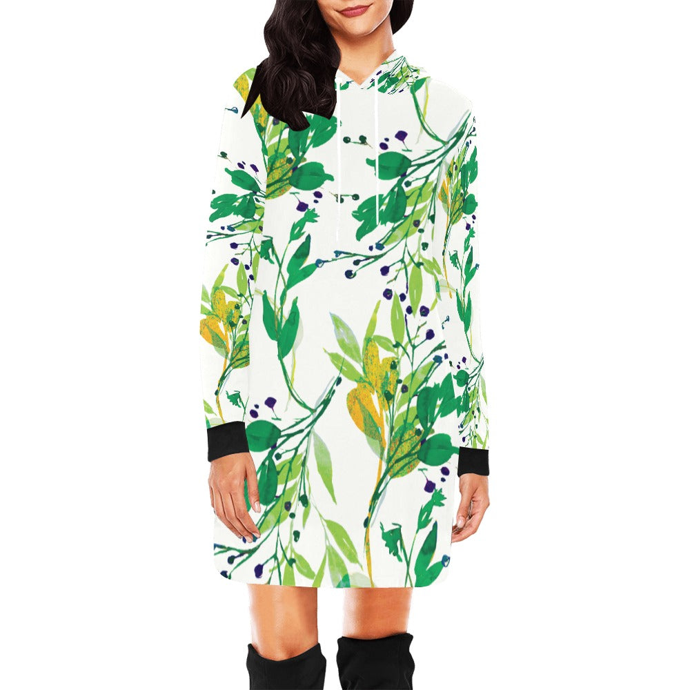 Women's All Over Print Hoodie Mini Dress (H27)