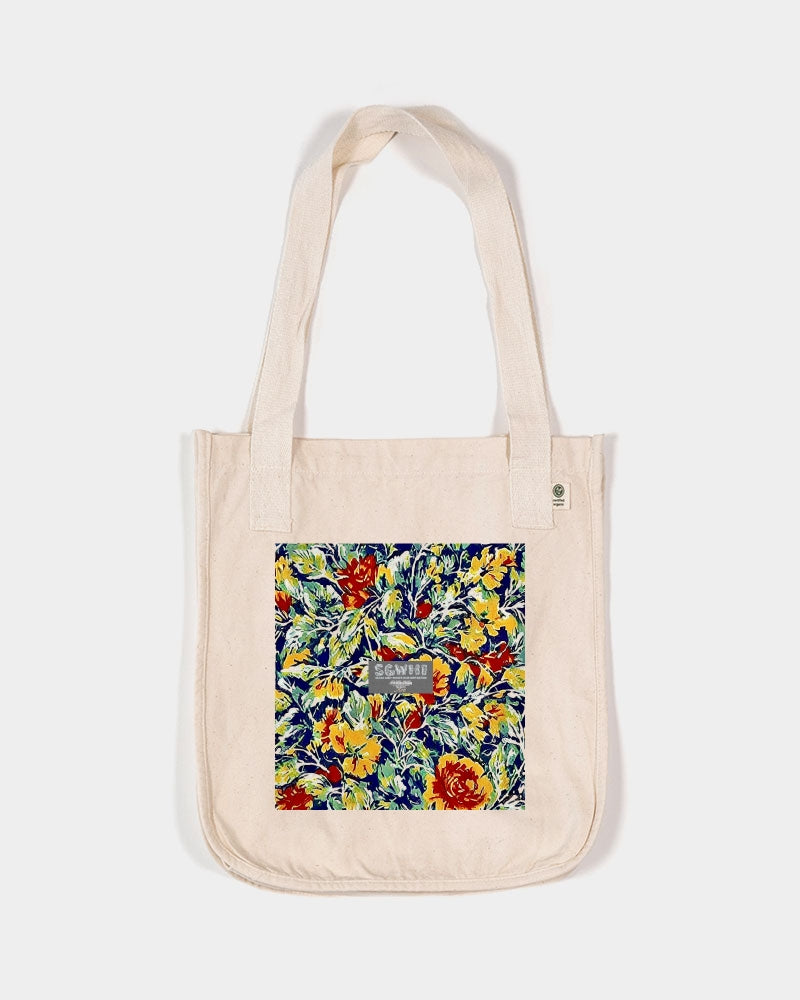 Painted floor design Organic Cotton Canvas Market Tote | Econscious