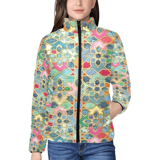 Women's stand collar padded jacket(H41)