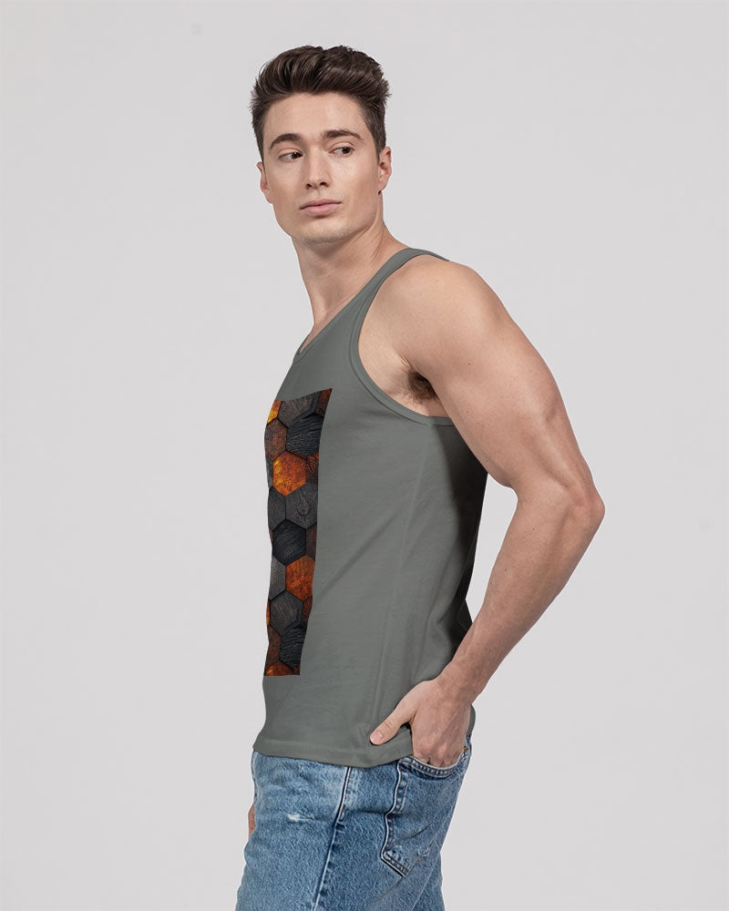 Cool stone hexagon patten 3D Unisex Jersey Tank | Bella + Canvas