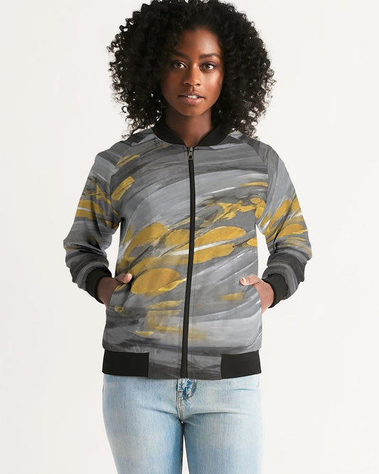 Black Sister Collection [Part 1 ] Women's All-Over Print Bomber Jacket