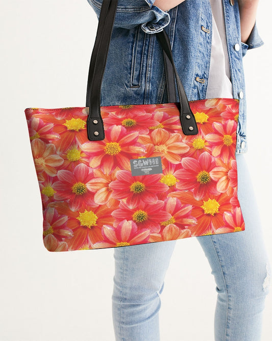 Beautiful blood orange flower design Stylish Tote