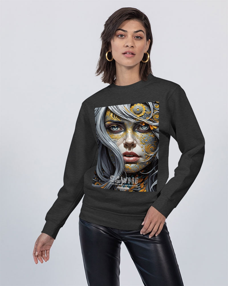 Sweet Silver Yellow Flower Grey Hair sister.[Part three] Unisex Premium Crewneck Sweatshirt | Lane Seven