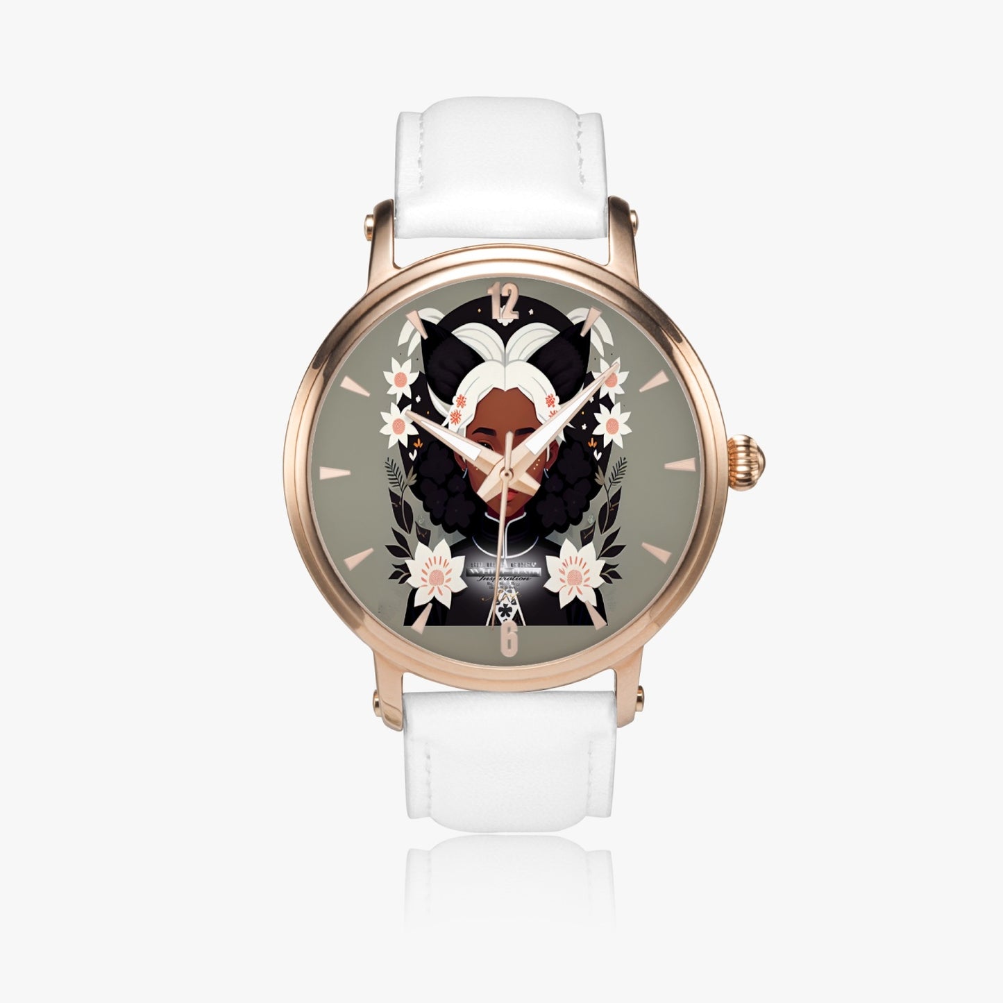 Nubian Silverfox 46mm Unisex Automatic Watch (Rose Gold)