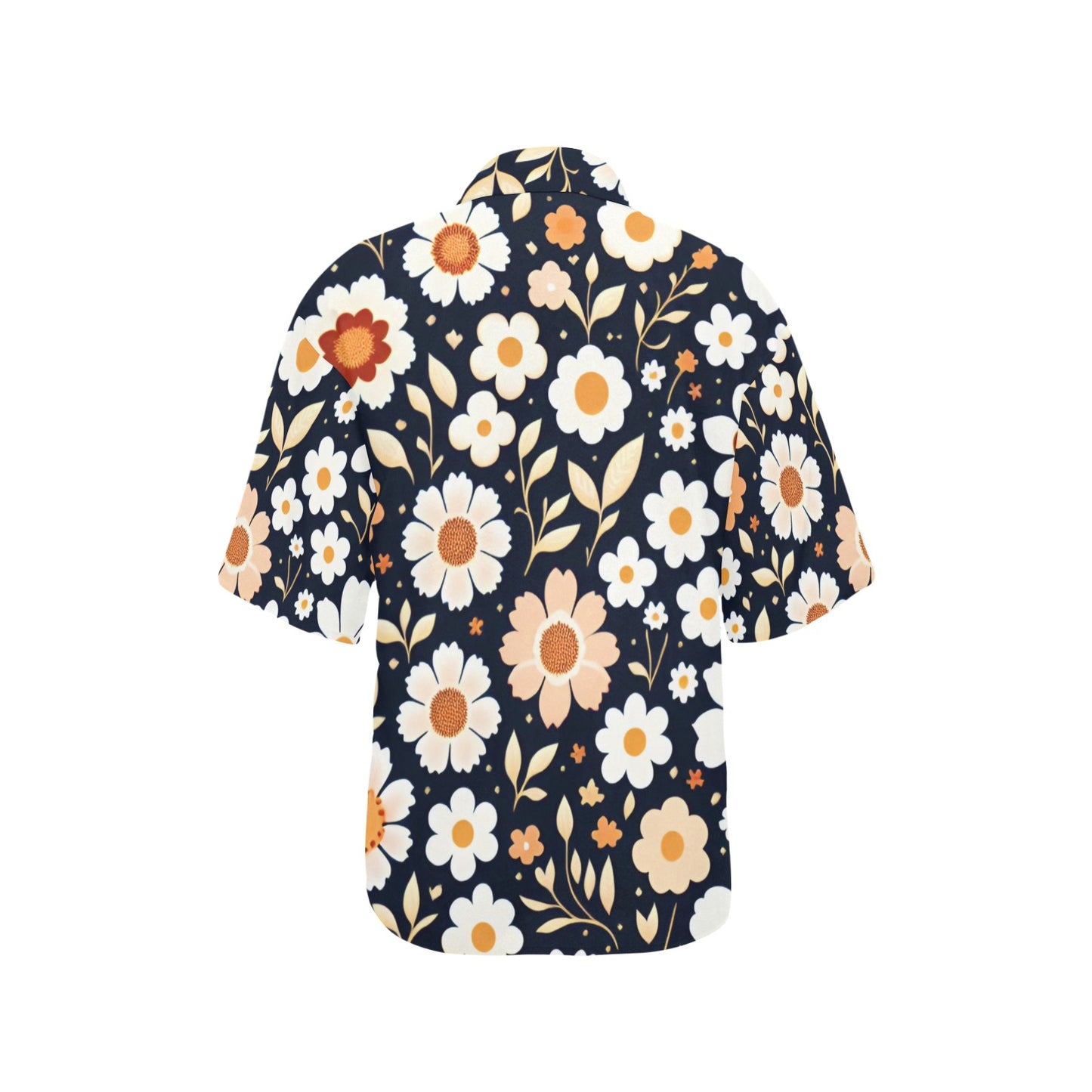 All Over Print Hawaiian Daisy Shirt for Women (T58)