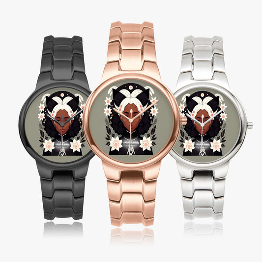 Nubian Silverfox Exclusive Stainless Steel Quartz Watch