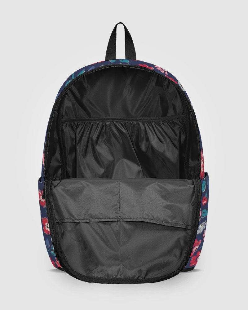 Midnight blue pretty glance.  Back To Basics School Backpack