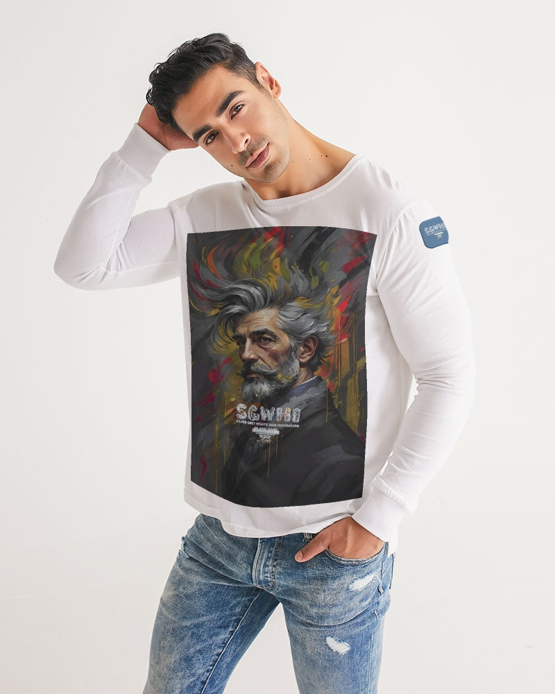 White Knight, Men's All-Over Print Long Sleeve Tee