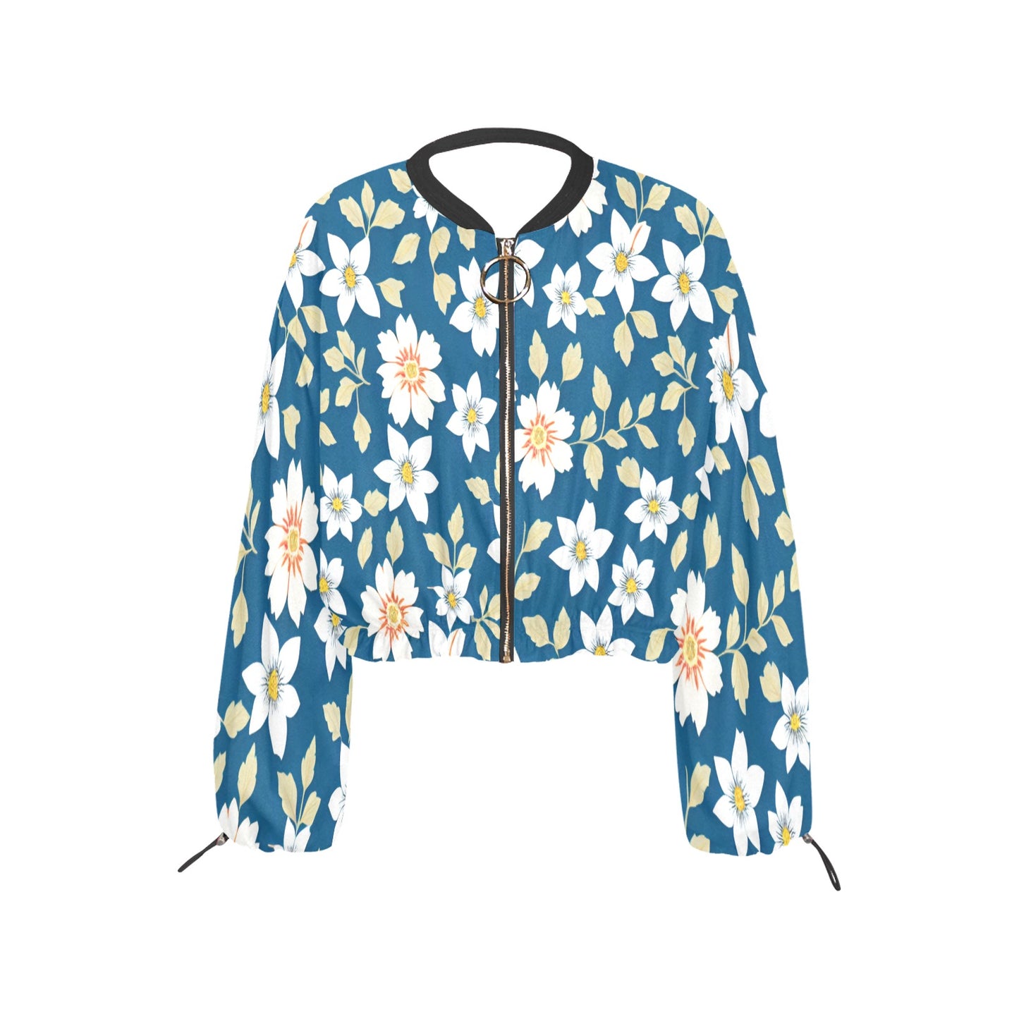 Women's Chiffon Cropped Jacket (Model H30)