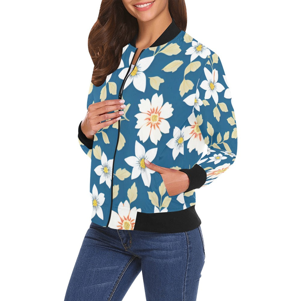 All Over Print Bomber Jacket for Women ( H19)