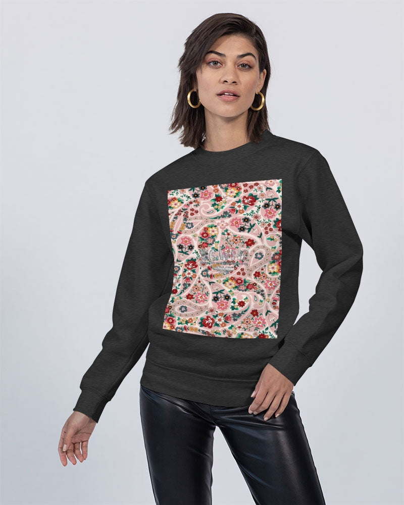 Pink abstract Pretty Sisters Unisex Premium Crewneck Sweatshirt | Lane Seven