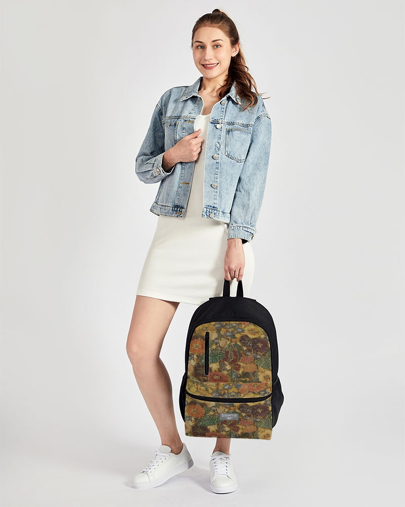 Autumn play Duo-Zip Front Canvas Backpack