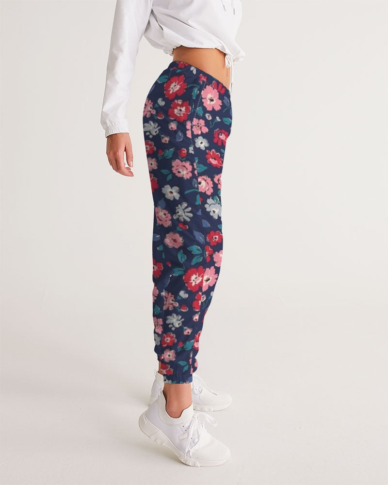 Midnight blue pretty glance.  Women's All-Over Print Track Pants