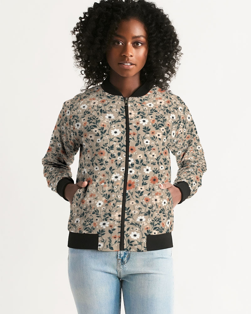 Busy and pretty Women's All-Over Print Bomber Jacket