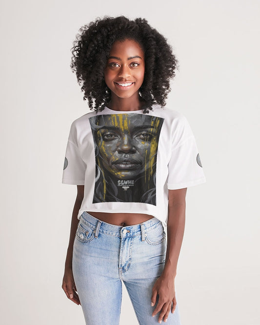 Black Sister Collection [Part 3 ] Women's All-Over Print V-Neck Tee