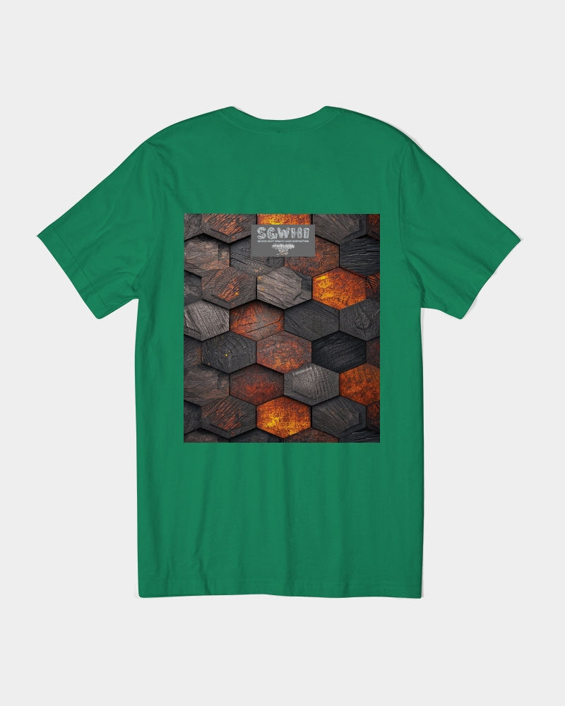 Cool stone hexagon patten 3D Unisex Jersey Tee | Bella + Canvas